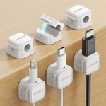6 Pack Magnetic Cable Clips Smooth Adjustable Cord Holder Under Desk .... Fixed Price $39.99.