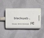 Hdmi Adapter Usb-c To Blackweb 6" Bwa18w1026 Connect Phone Watch On Tv. Fixed Price $9.00.