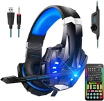 Gaming Voice Changer Headset With Mic, Cool Led Light Over-ear Headphones V. Fixed Price $74.99.