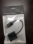 Display Port Adapter - Black With Audio Support. Fixed Price $10.00.