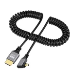 Cy Micro Hdmi 2.0 Male To Stretch Coiled Cable 4k 60hz For Hdtv Laptop. Fixed Price $9.99.