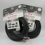 Ge 33732 Pro Quad-shield Rg6 Coax Cable 15 Ft 4.5m By Jasco 2018 New Lot Of 2. Fixed Price $10.99.
