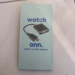 Onn. Gold-plated Hdmi To Vga Adapter (male Female) Black. Fixed Price $7.00.