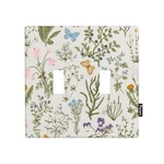 Pznen Vintage Botanical Floral Double Toggle Toggle, Wallplates1171. Fixed Price $18.99.