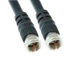 100ft Rg6 Dual Shield Black Hi-bandwidth Coax Cable F-type Nickel Plated. Fixed Price $30.75.