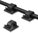 Wiibrook 50pcs Cable Clips, Adhesive Organizer Cord Holder, Black. Fixed Price $21.90.