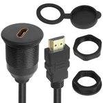 Qianrenon 4k Hdmi Threaded Flush Mount Waterproof Cable Adapter, Black. Fixed Price $27.38.