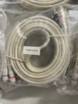 (lot Of 3) Cti #98-va-6cm High Resolution 6 Ft. White Cable / Silver Tips *new*. Fixed Price $12.99.