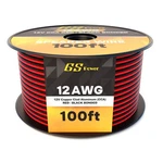 Gs Power 100ft Cca 12 Gauge Wire Automotive, Red & Black Bonded, Awg 12v, Fle. Fixed Price $64.35.