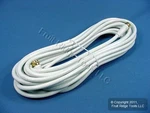 Leviton White 25' Coaxial Video Cable Gold Plug Ends F-type Rg59 C5851-25g-642. Fixed Price $11.49.