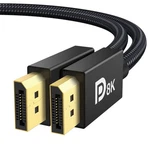 Ivanky 8k Displayport Cable 1.4, Vesa Certified Dp 6.6ft. Fixed Price $16.40.