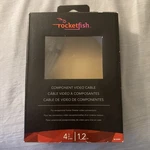 Rocketfish 4' Foot Component Video Cable Multi Color Rf-g1207 Open Box - Free Sh. Fixed Price $9.99.