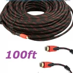 Cablevantage Premium Hdmi Cable 100feet 100ft For 3d Dvd Ps4 Xbox One Hdtv Red. Fixed Price $39.99.