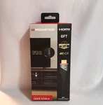 Monster 6 Feet High Speed 21.0 Gbps 4k Hdr Red Led Light Hdmi Cable Brand New. Fixed Price $10.80.