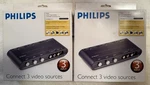 New Bundle Of 2 - Philips Manual 3 Way Switcher Sws2822t/17. Fixed Price $29.00.