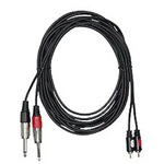 Adc2111 16.5ft. Dual 1/4" Plugs To Rca Audio Cable. Fixed Price $14.99.