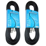 Mcsproaudio 2 Pack 50 Foot Ft 3 Pin Xlr Mic Microphone Cable Male To Female B.... Fixed Price $32.84.