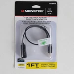 Monster 141084-00 Ultra Thin Flat Hdmi Plug To Jack Adapter, New Sealed. Fixed Price $5.00.
