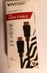 12' Vivitar 4k & 3d Gold Plated ? Hdmi Cable Read Open Box. Fixed Price $5.00.
