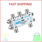 Tkchax 4 Way Coaxial Cable Splitter,support 10-2602mhz, Rg6 Compatible, Nickel-p. Fixed Price $14.58.