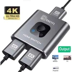 Bi Directional 4k Hdmi 2.0 Cable Switcher Splitter Hub 2 In 1 Out And. Fixed Price $10.99.