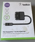 Nib Belkin Mini Display Port To Dvi Adapter Hdtv Monitor 1080p 5" Blackf2cd029bt. Fixed Price $14.00.