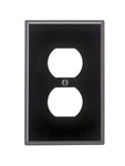 Leviton 00pj8-00e Black 1-gang Duplex Outlet Wallplate 4-7/8 H X 3-1/8 W In.. Fixed Price $6.45.