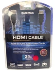Raidmax Hdmi To 25ft. A/v Cable With Ethernet & 3d 1080p. Fixed Price $8.99.