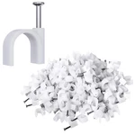 200 Pcs Nail In Cable Clips, Ethernet Cables Wall Clips Straps Tack. Fixed Price $12.23.