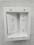 Sanus Bsa-iwp1-w1 In-wall Cable Concealer Recessed Power Module Only. Fixed Price $19.99.