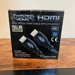 Twisted Veins 2 Pack 6ft High Speed Hdmi Cable With Ethernet + Accessories 1080p. Fixed Price $9.99.