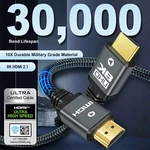 8k Hdmi Cable 2.1 48gbps High Speed Braided Uhd Hdtv 3d Dolby Hdcp Earc Hdr. Fixed Price $19.99.