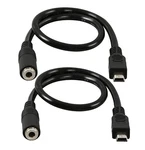 Qaoquda (2-pack) Mini Usb To 3.5mm Female Audio Cable For Active Clip Mic Mic.... Fixed Price $14.57.