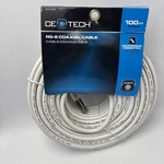 Commercial Electric Rg-6 Coaxial Cable 100 Feet White Free Shipping. Fixed Price $15.95.