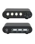 Tenealay 4-way 3.5mm Stereo Audio Switch 4-port With Volume. Fixed Price $25.63.