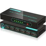 Skycrophd 4k 60hz Hdmi Switch, 5 In 1 Out 2.0 Switcher With Remote Suppo.... Fixed Price $54.96.