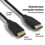 Nxt Technologies Nx29738 4' Hdmi 4k Audio/video Cable Black. Lot Of 2. Fixed Price $12.00.