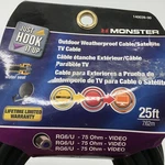 Monster 140039-00 Rg6 Video Coaxial Cable, 25', Black. Fixed Price $14.99.