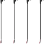 Dc Power Pigtail Cable, 4-pack 3.5mm X 1.35mm 90 Degree Right Angle Black. Fixed Price $12.99.