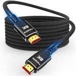 Snowkids 8k 2.1 50 Ft Long Fiber Optic Hdmi Cable, 48gbps 50feet, Black. Fixed Price $70.76.