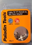 Greenlee Paladin Tools # Pa9751 - Cable Tv F Female To Bnc Male Adapter (2 Pack). Fixed Price $12.99.