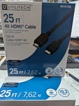 Utilitech 25 Ft 4k Hdmi Cable 10.2 Gbps 4141760 High Speed Ethernet. Fixed Price $17.39.
