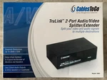 Cablestogo C2g Trulink 2-port Monitor Audio/video Splitter/extender 39967 New. Fixed Price $12.25.