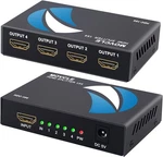 Movcle Hdmi Splitter 1 In 4 Out Full Ultra Hd 1080p 4k/2k Out, Black. Fixed Price $14.76.