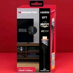 Monster Hdmi Cable Red Led Light 4k - 6ft New. Fixed Price $9.90.