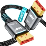 80gbps Displayport Cable 2.1 10ft, Vesa Certified Dp 16k Military.... Fixed Price $23.47.