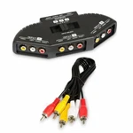 3 Way Audio Video Rca Switch Selector Splitter Box Av Patch Cable. Fixed Price $6.95.
