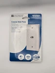 Utilitech, Coaxial Wall Plate, Almond Finish, #0737221. Fixed Price $4.99.