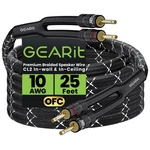 Gearit 10awg Speaker Cable Wire With Gold-plated Banana Tip Plugs (25 Feet) In-w. Fixed Price $71.75.