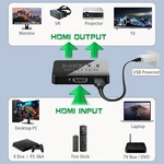 Mindorlen 4k Hdmi Splitter 1 In 2 Out Mirror Display Not Expand - Black. Fixed Price $26.61.
